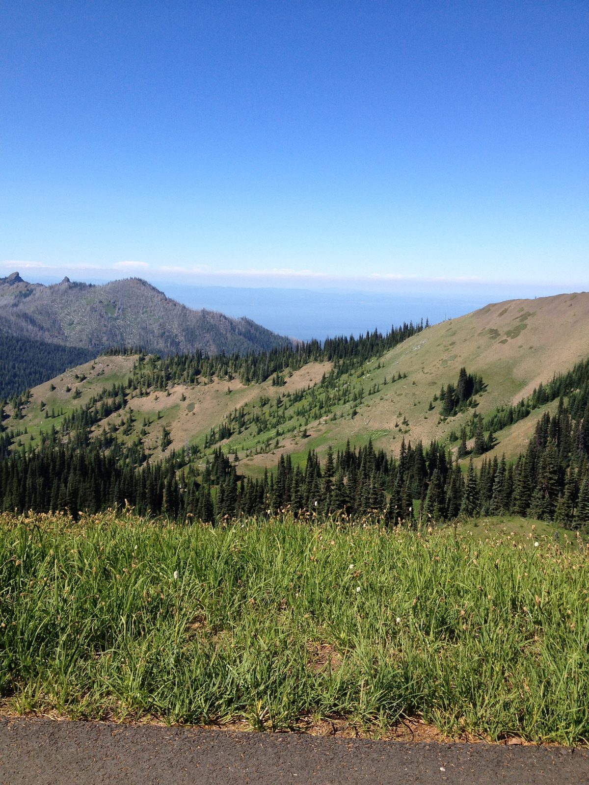 Pretty sure that is Strait of San Juan de Fuca which separates the Olympic peninsula from...